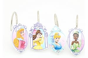 Princess Shower Curtain Hooks Kids Girls