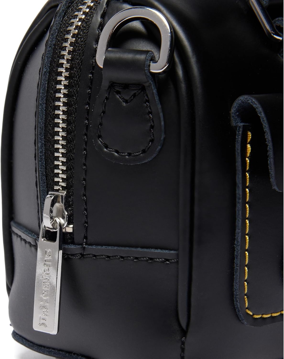 Dr. Martens Leather Mini Top Handle Bag, Black Kiev