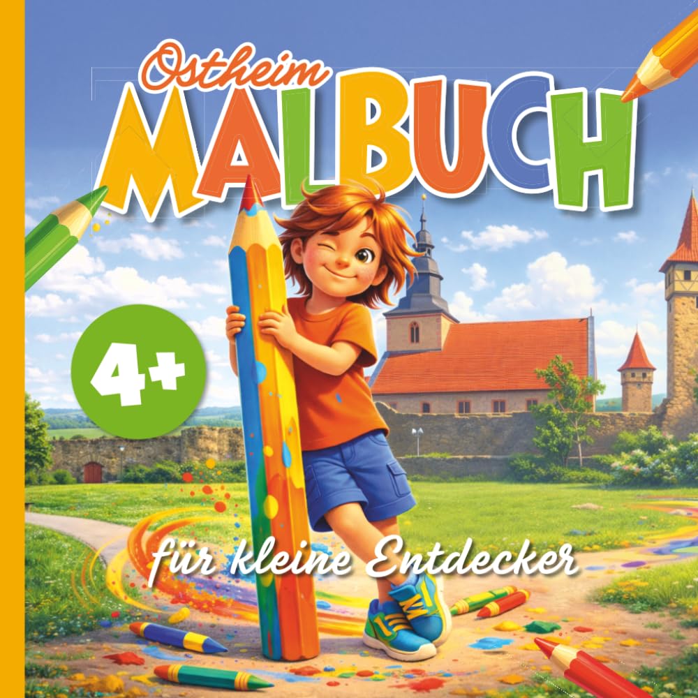 Ostheim Malbuch: Für kleine Entdecker ab 4 Jahren: Sehenswürdigkeiten, Orte und Ausmalbilder aus Ostheim vor der Rhön