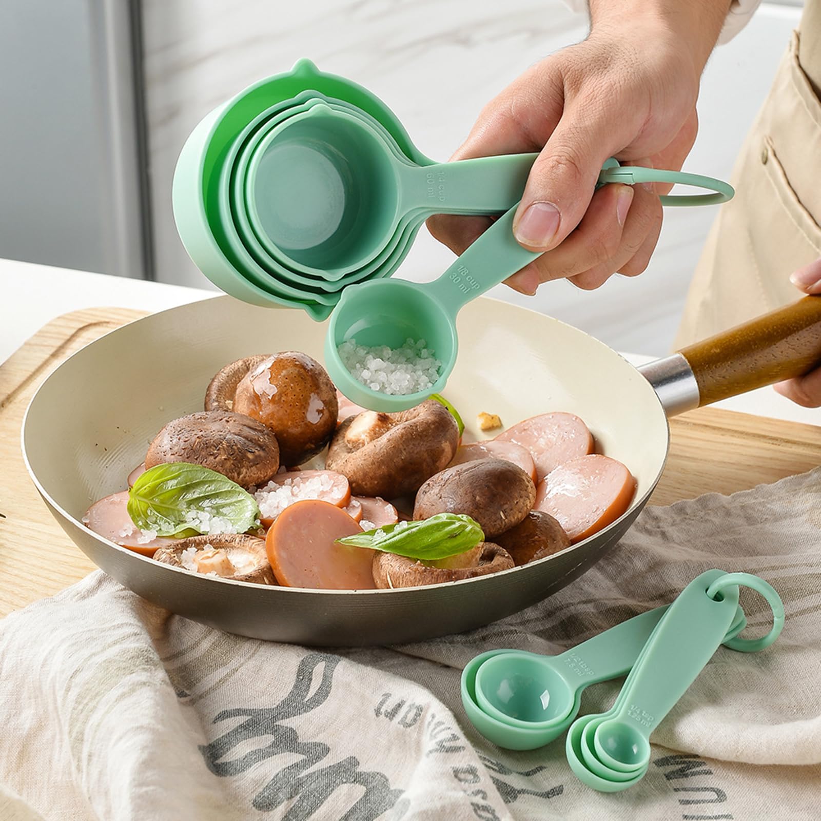 Silikon-Küchenhelfer-Set – 32-teiliges Kochwerkzeug-Set mit hitzebeständigem, antihaftbeschichtetem Kochgeschirr, BPA-freiem Spatel und Küchenhelfern