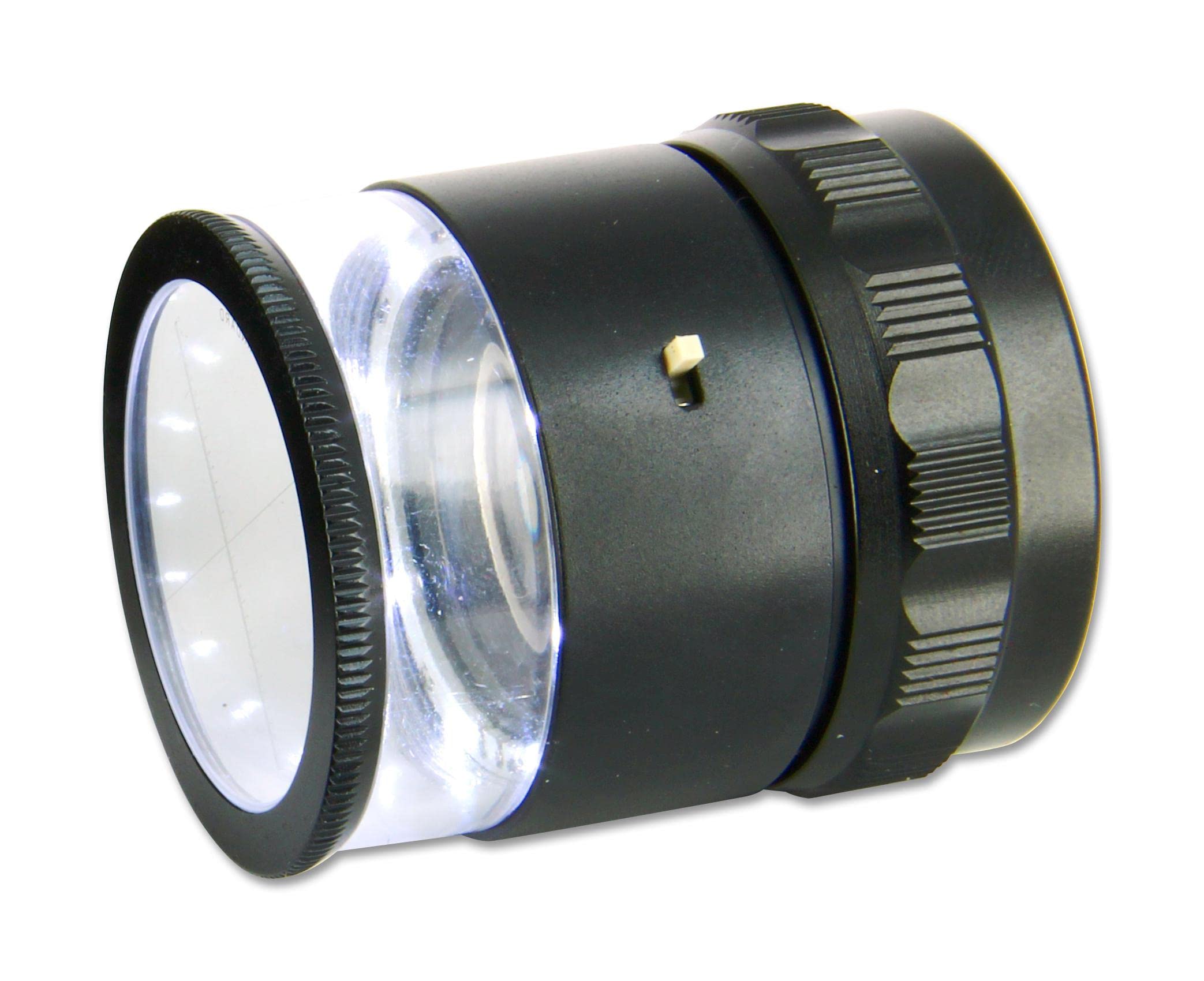 LOUPE WITH LED LIGHT, 10X, 3DOUBLE LENS, Inspection Magnifiers, Pocket Magnifier, Qty.1 | LE-003