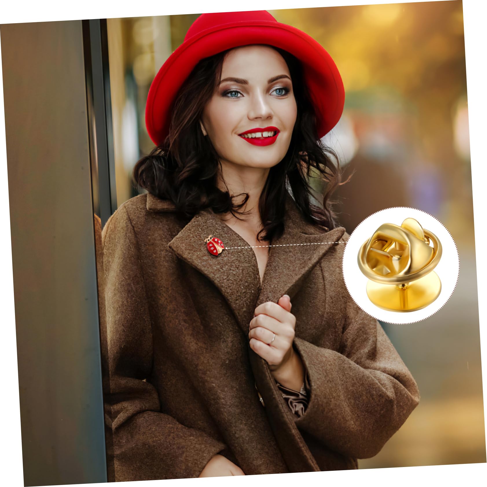 HOMSFOU 240 Sätze Diy Schmuck Anstecker Set Teilig Goldene Silberne Pins mit Federverriegelung für Bastelprojekte Anstecknadeln Robustem Gefertigt