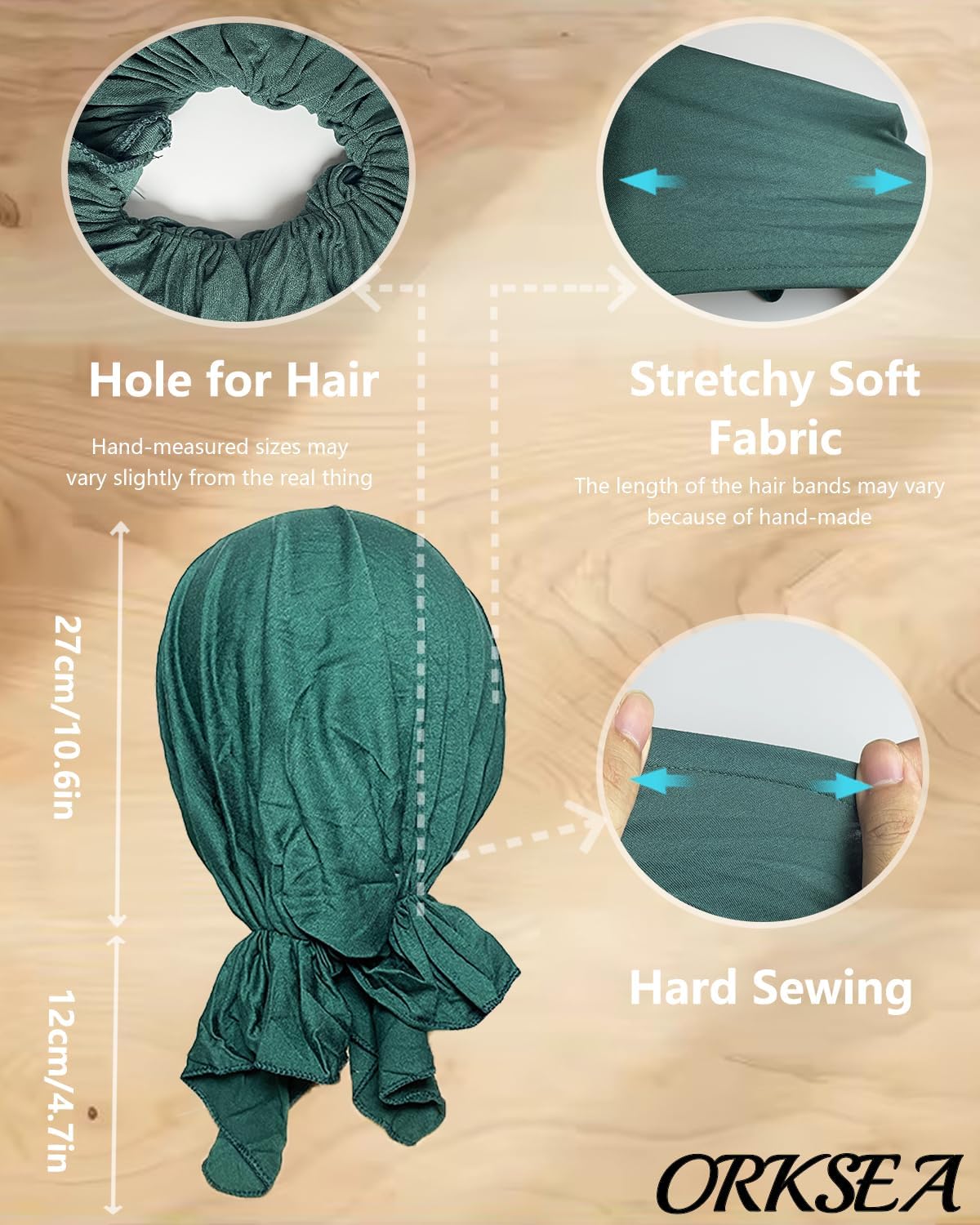 Chemo Headwear for Women Pre-Tied Head Scarf Slip On Headwraps Soft Turbans Cancer Hats Beanie Coverings Scarves - Image 4