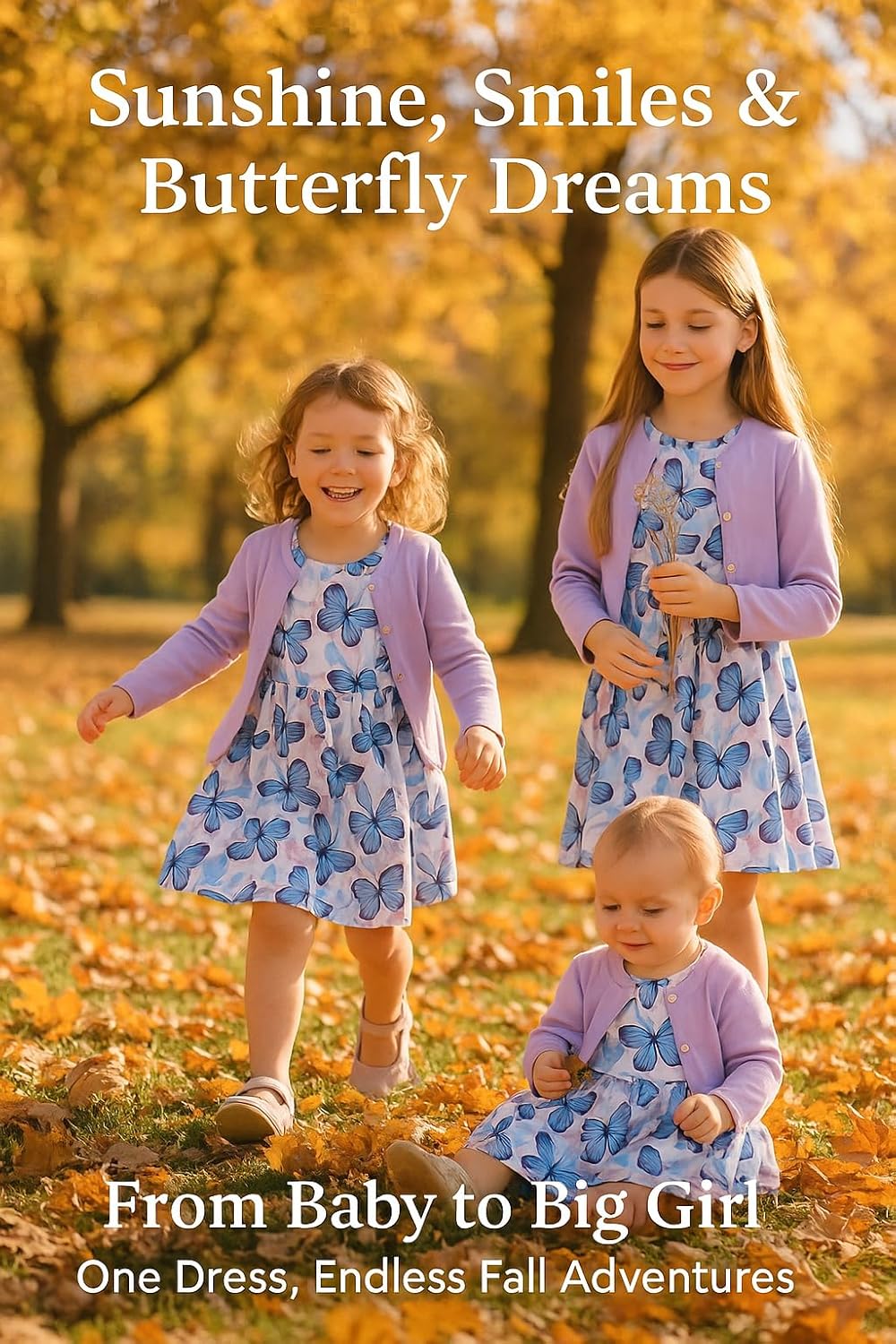 PATPAT Toddler Girl Dress 2 Piece Girl Sleeveless Dress and Cotton Cardigan Set with Pockets, 18M-12Y - Image 9