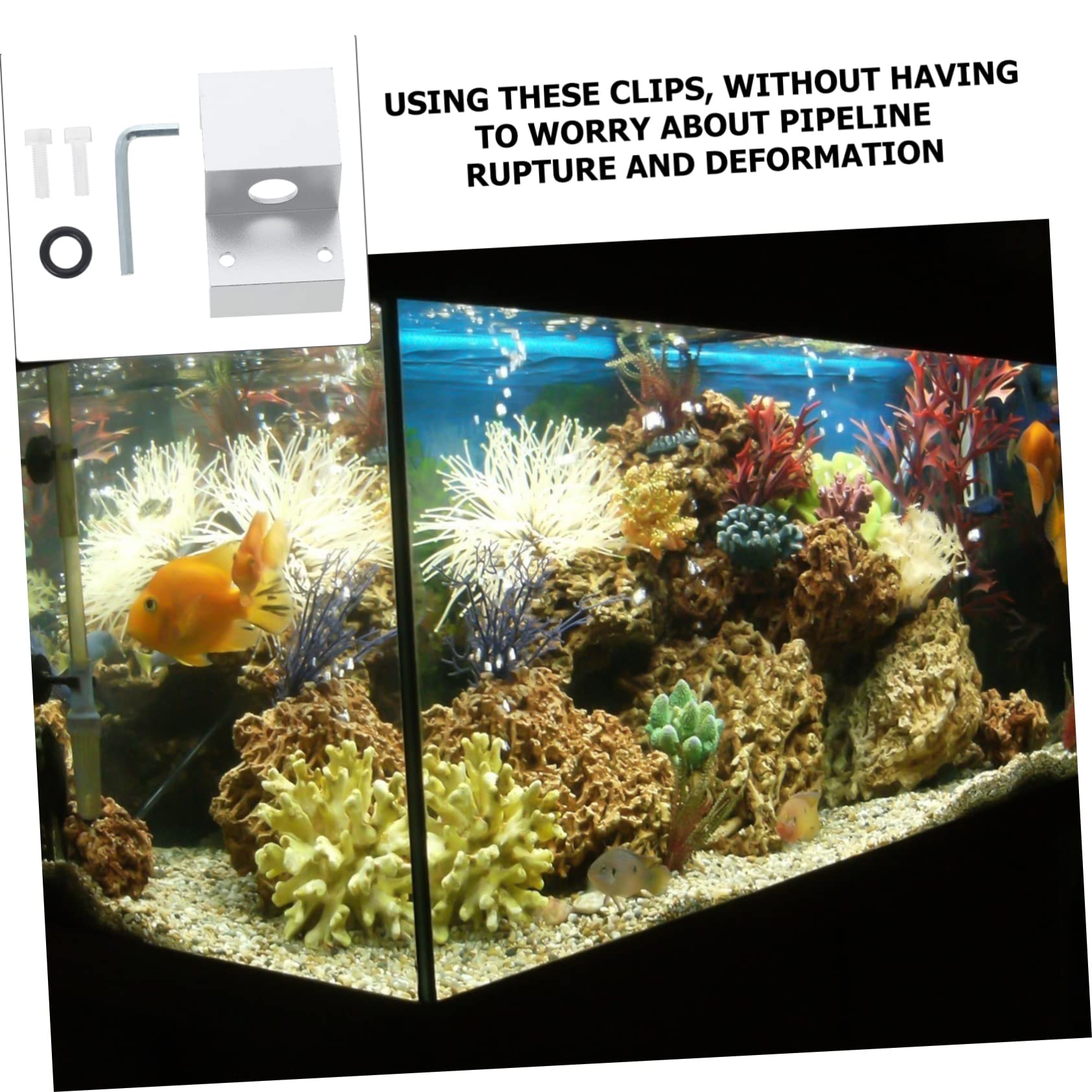 POPETPOP 3stücke Wasserrohr Fixierungsklemme Für Aquarien Einfache Installation Robust Für Verschiedene Rohrmaterialien Geeignet Platzsparend Und Praktisch
