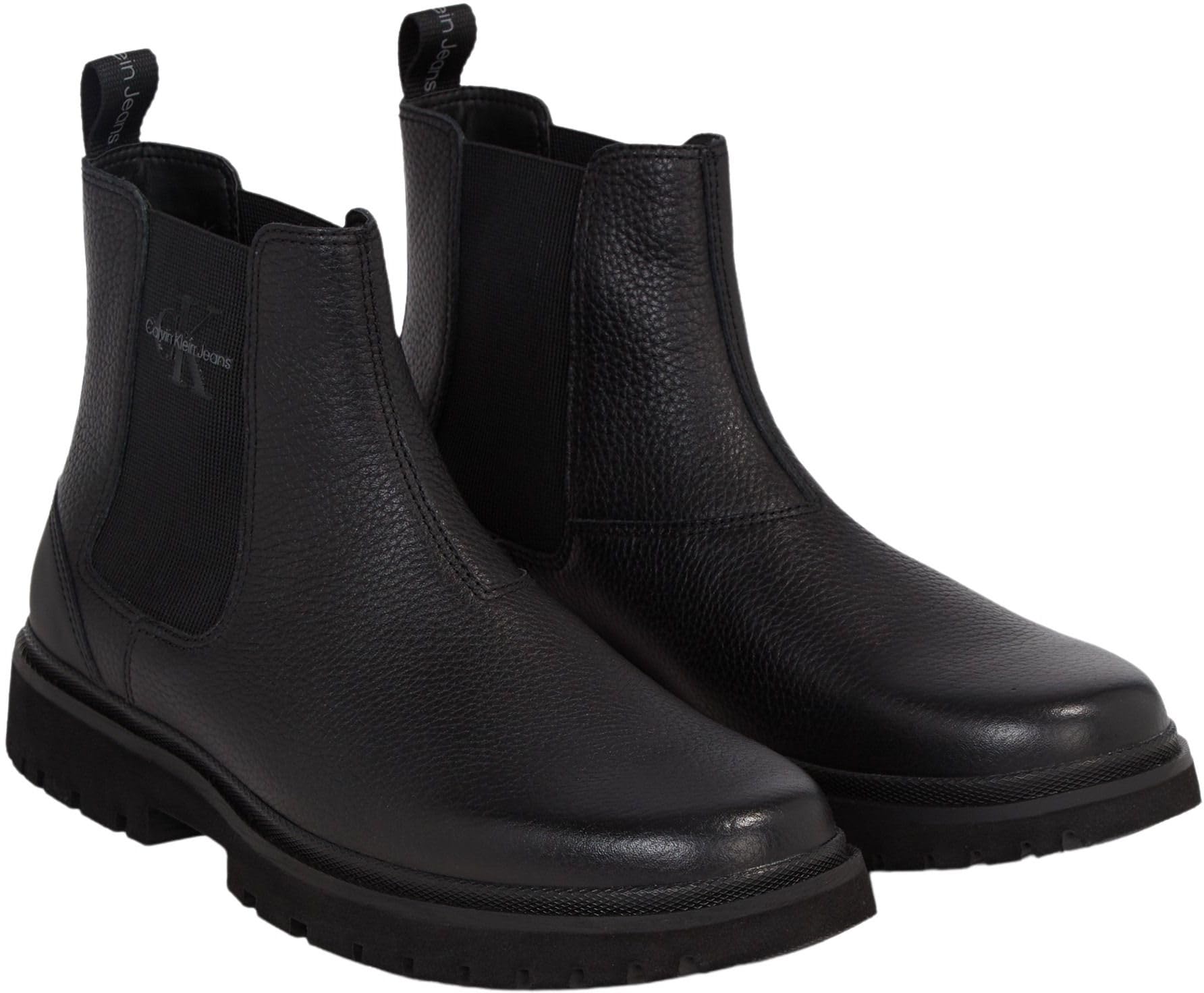 Calvin Klein Classic Cupsole Laceup Low Lth, Black, 10.5