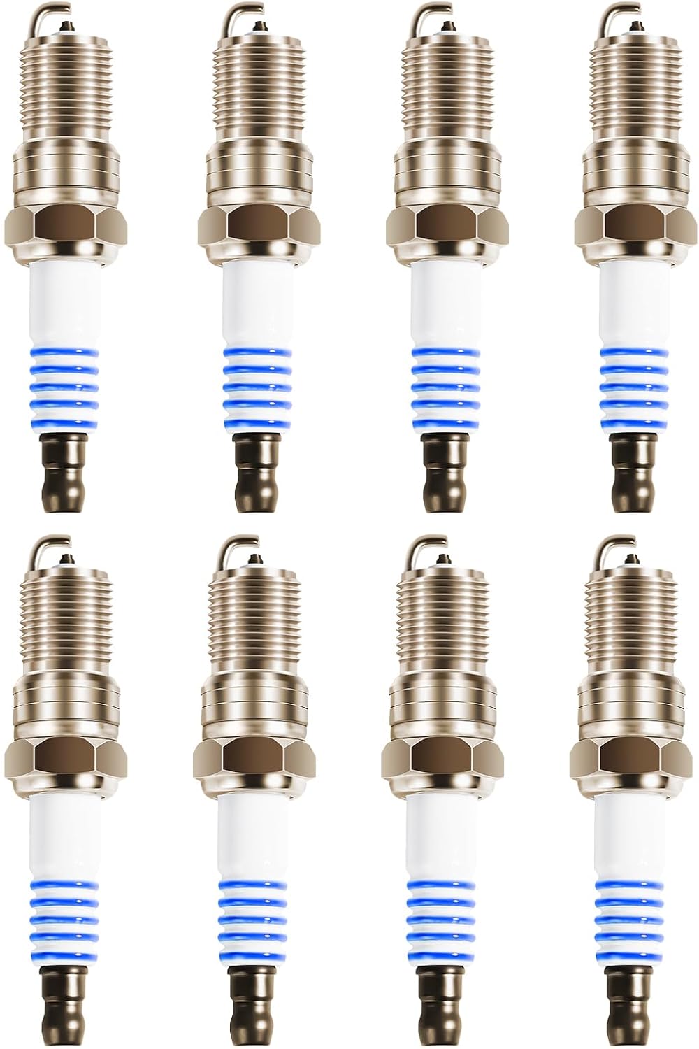 SP493 Iridium Spark Plug Compatible with Ford Explorer Expedition E150 E250 F150 F250 Econoline Club Wagon 4.6L 4.9L 5.4L 6.8L, for Navigator Mountaineer, Replace for SP479 AGSF22WM, 8 Pack
