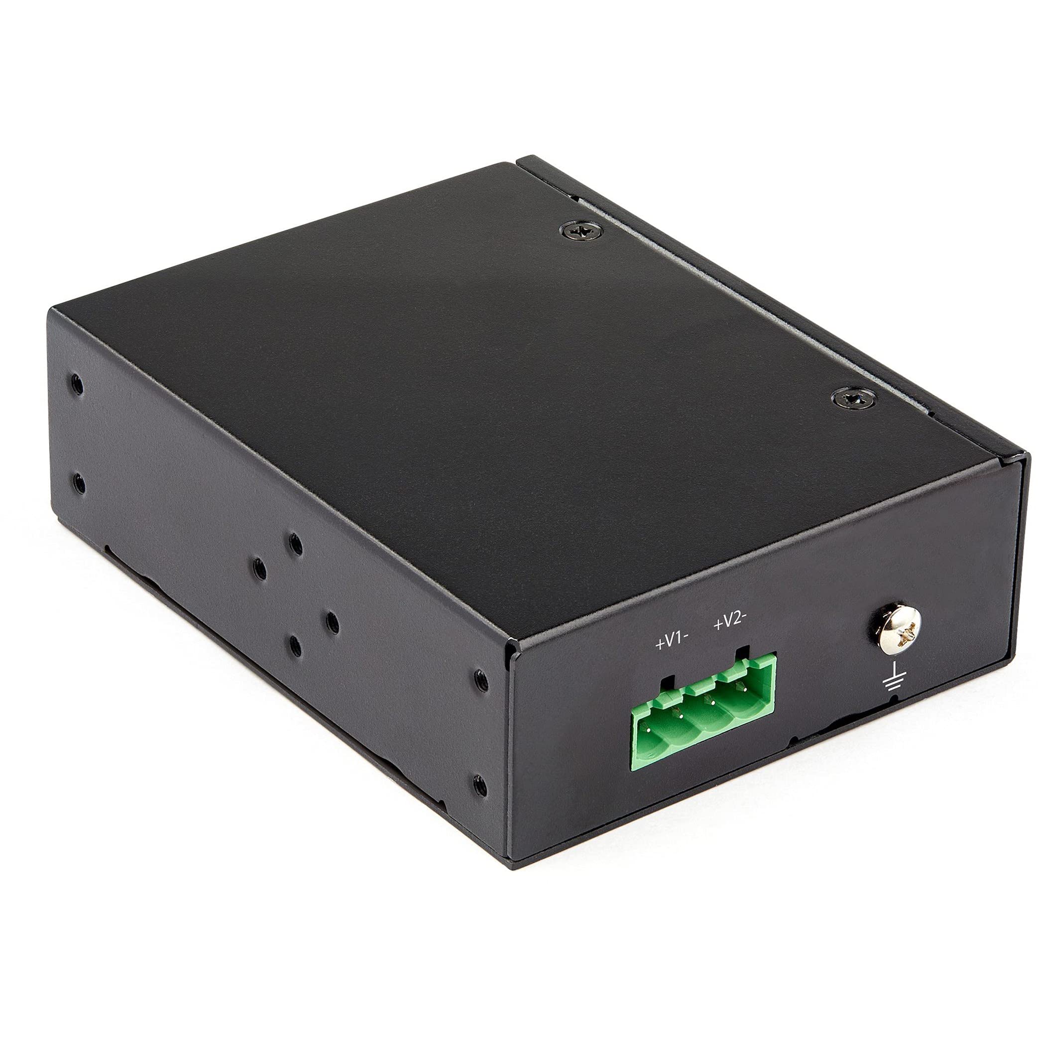 StarTech.com Injecteur PoE Gigabit Industriel - Haute Vitesse/Haute Puissance 90W - 802.3bt PoE++ 48V-56V CC DIN Rail - Injecteur Durable UPoE/Ultra Power Over Ethernet - -40 à +75°C (POEINJ1G90W)