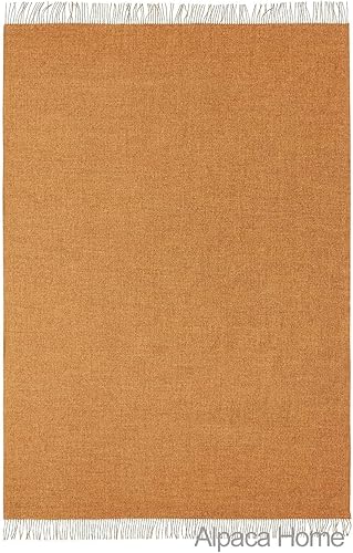 Vista 16 de Manta Cityscape 100% pura lana de alpaca bebé 6.6 pies de largo x 4.25 pies de ancho Ropa de cama hipoalergénica, suave y acogedora (Venecia)