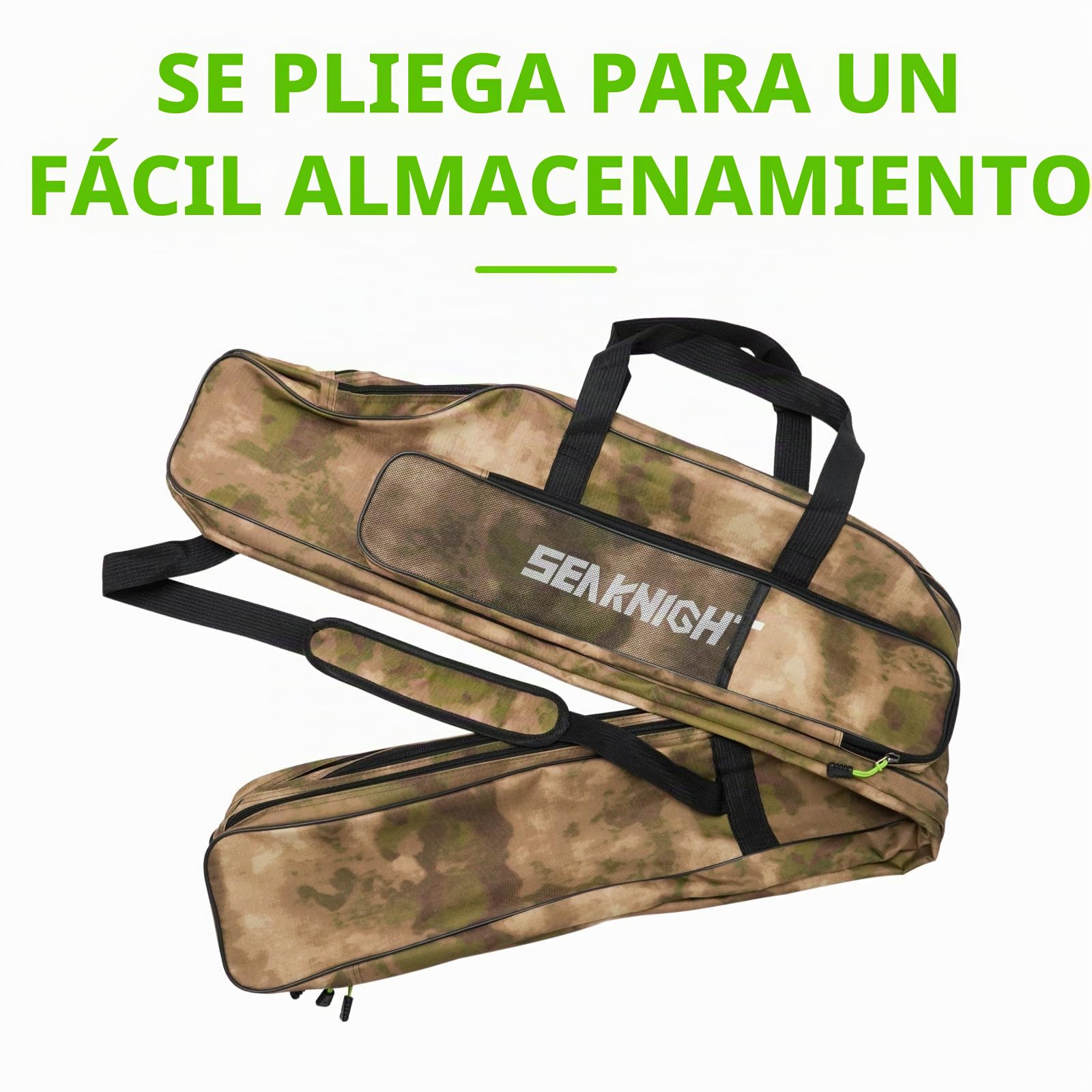 Bolsa portátil y plegable Seaknight para caña de pescar, juego de pesca al aire libre, funda de almacenamiento para aparejos, 135 cm/150 cm, 150 cm