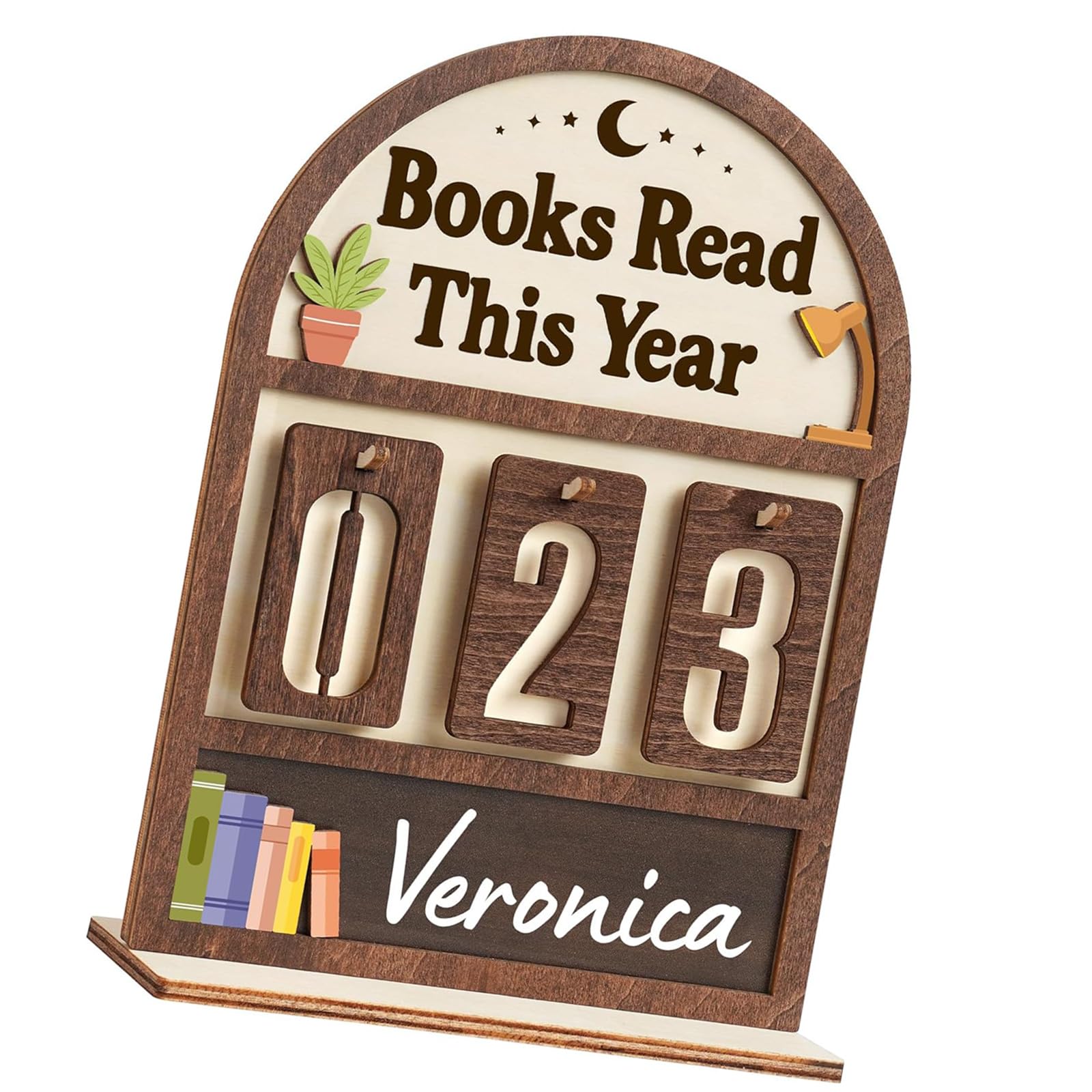 Buxuaaaa Women's D Books Rea This Year Counter Reading Sign Home Library Ecor Home Library Ecors