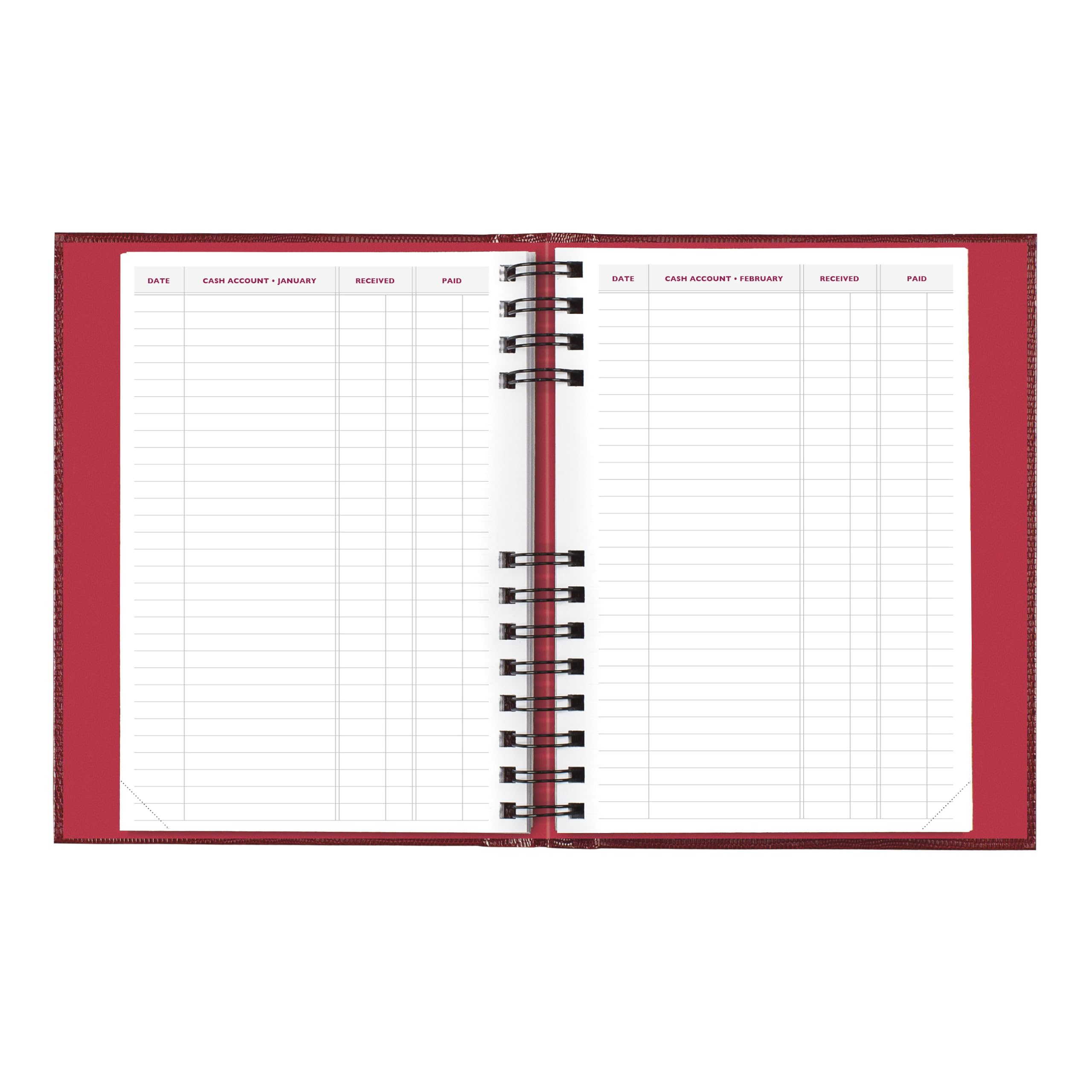 Brownline®, agenda giornaliera/mensile CoilPro™ 2027, 12 mesi, da gennaio a dicembre, rilegatura a doppio filo, 21 x 14,6 cm, rosso brillante (CB389C.RED)