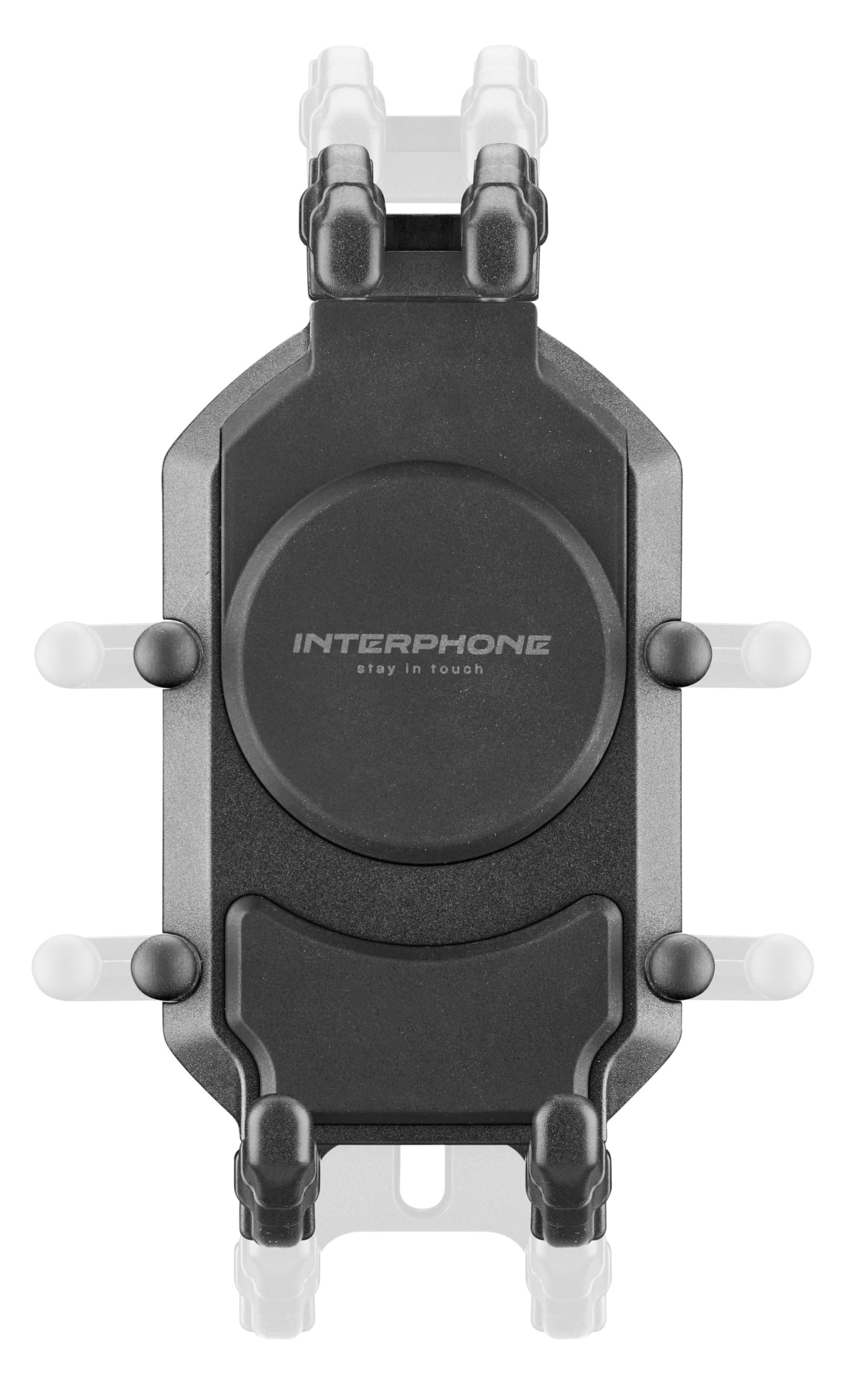 INTERPHONE - Supporto Crab Rugged Pro con Antivibrazione Premium, porta cellulare universale da manubrio per telefoni 5,4”-7,2”, fissaggio Sicuro e Resistente, con braccio snodato rinforzato