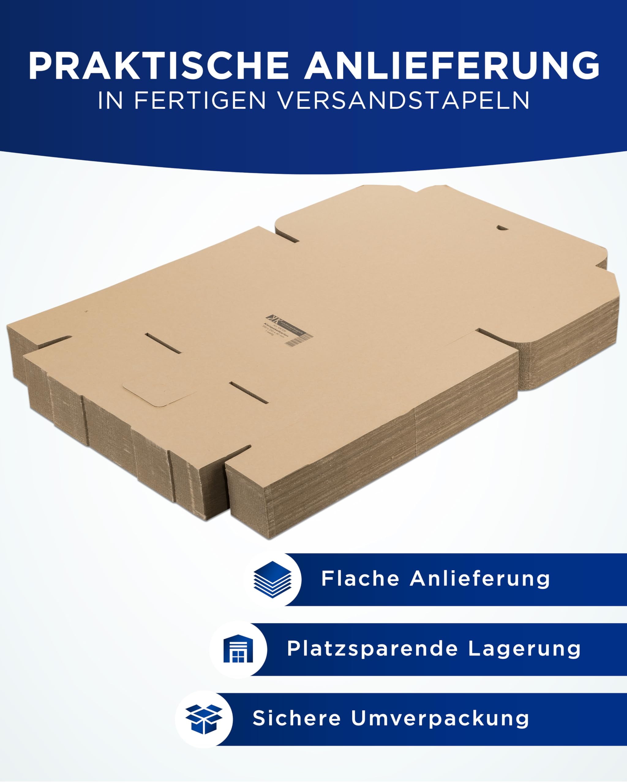 KK Verpackungen Versandkartons 350 x 250 x 80 mm für DHL Kleinpaket | 200 Stück, Faltschachteln für portooptimierte Warensendungen