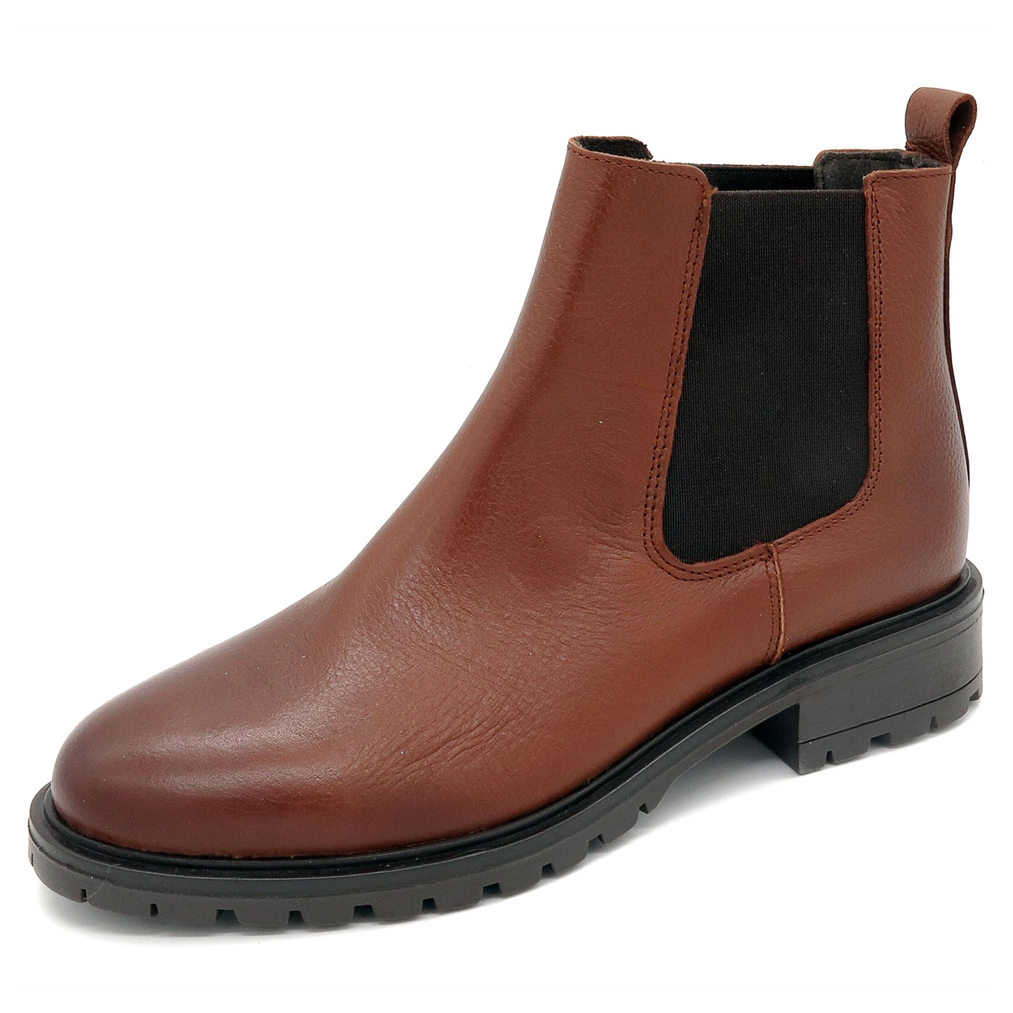 Casual Botines de mujer botas de cuero Chelsea Botas de otoño