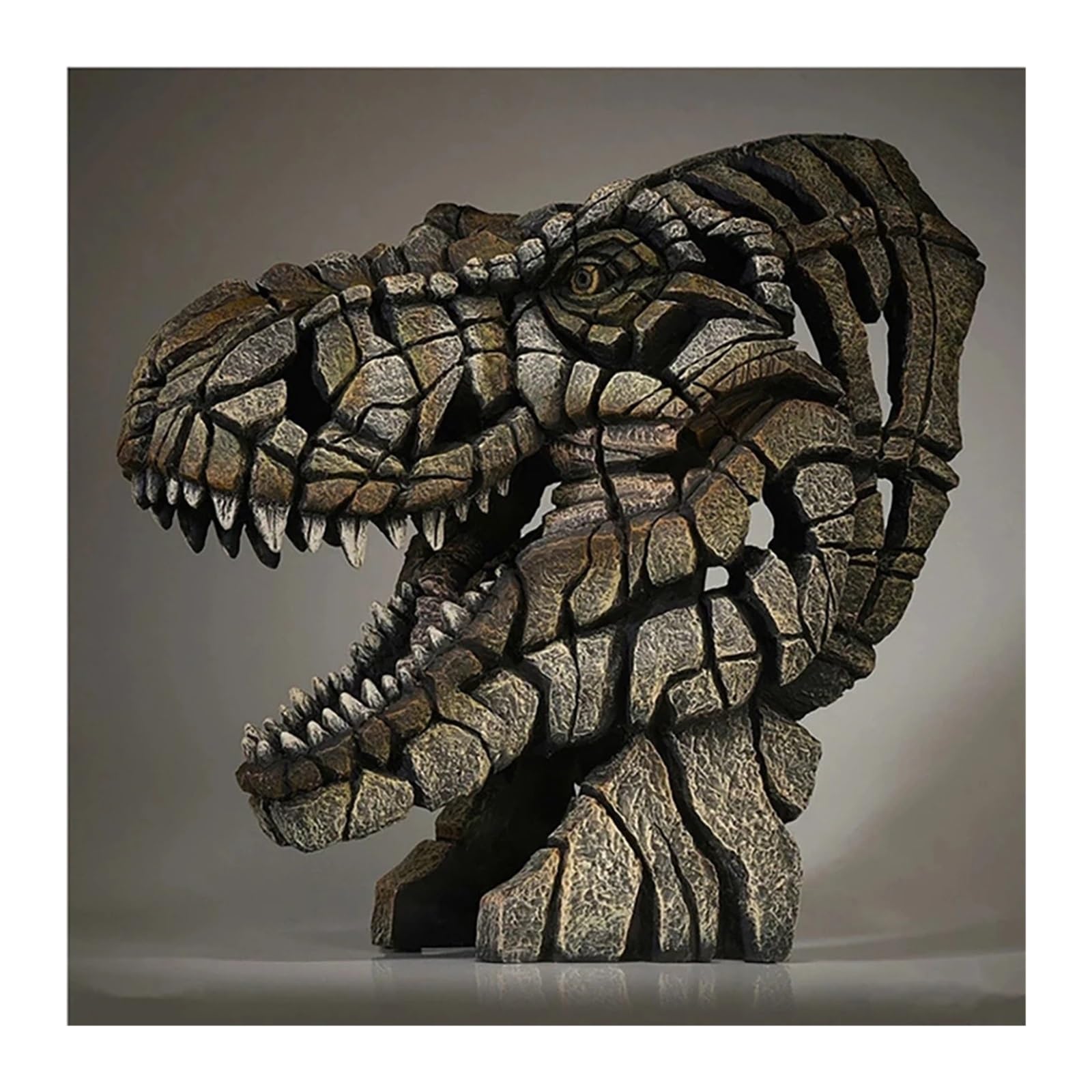 Statue dinosaure décoration de salon sculpture originale