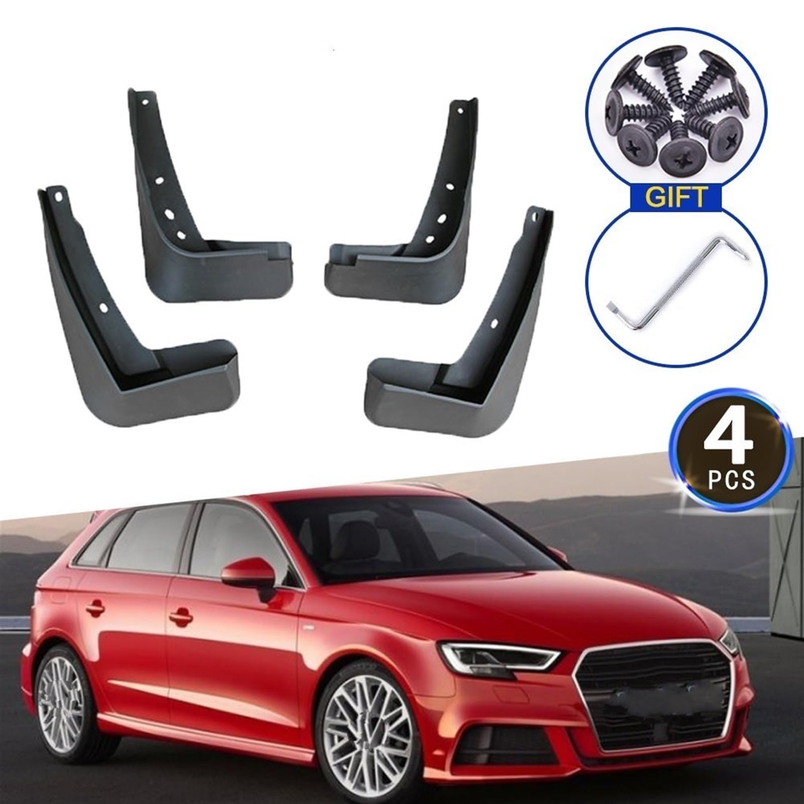 X AUTOHAUX Schmutzfänger Für Audi A3 Limousine 2020-2023 - Spritzschutz Set