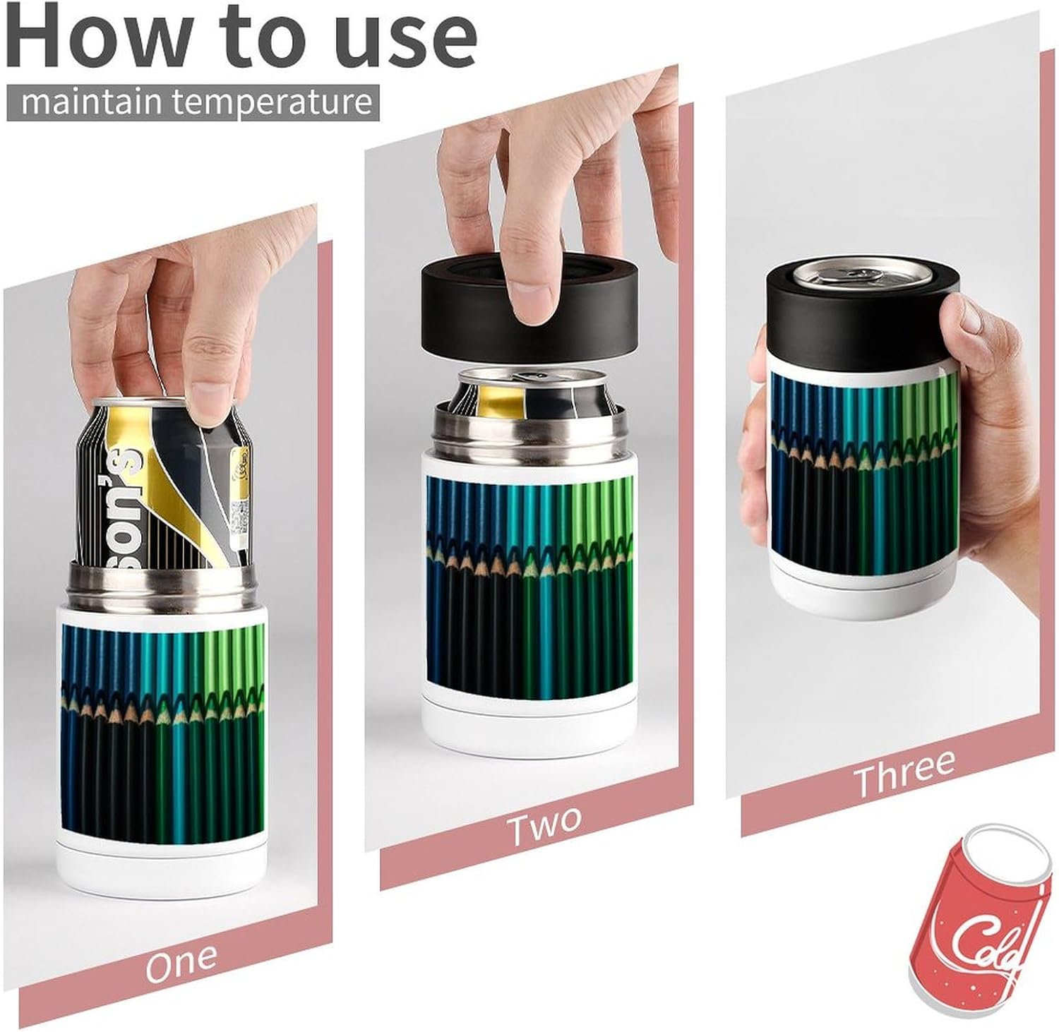 Home Cup Holder, Brush Printed Cooler,multifunctional Cooler,universal Cooler