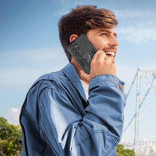 Miniatura 7 de Funda compatible con Samsung Galaxy S21 Ultra 5G, resistente a prueba de golpes con soporte protector Tough Armour - Negro