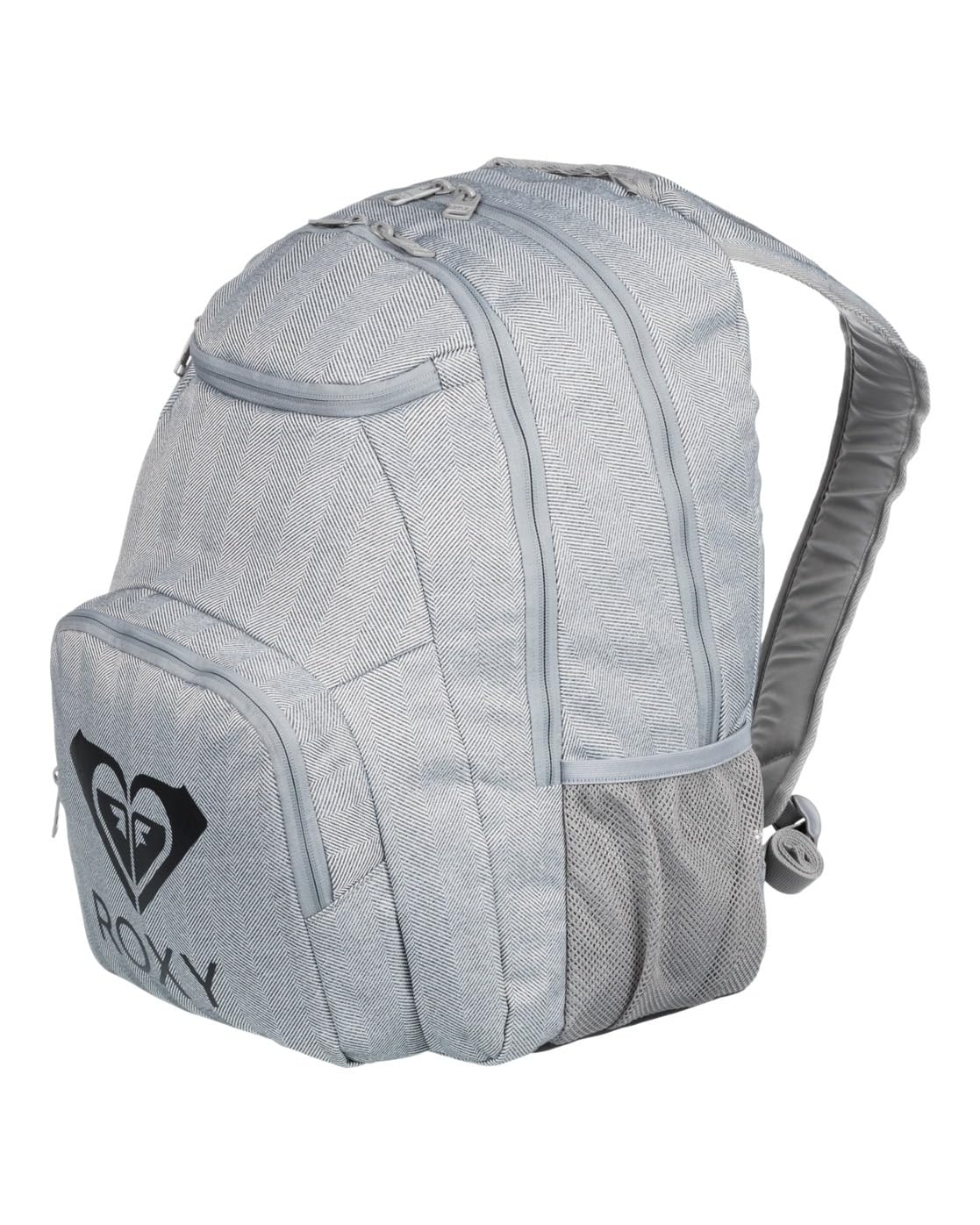 Roxy Womens Shadow SWELL SOLID Logo Backpack, Heritage Heather
