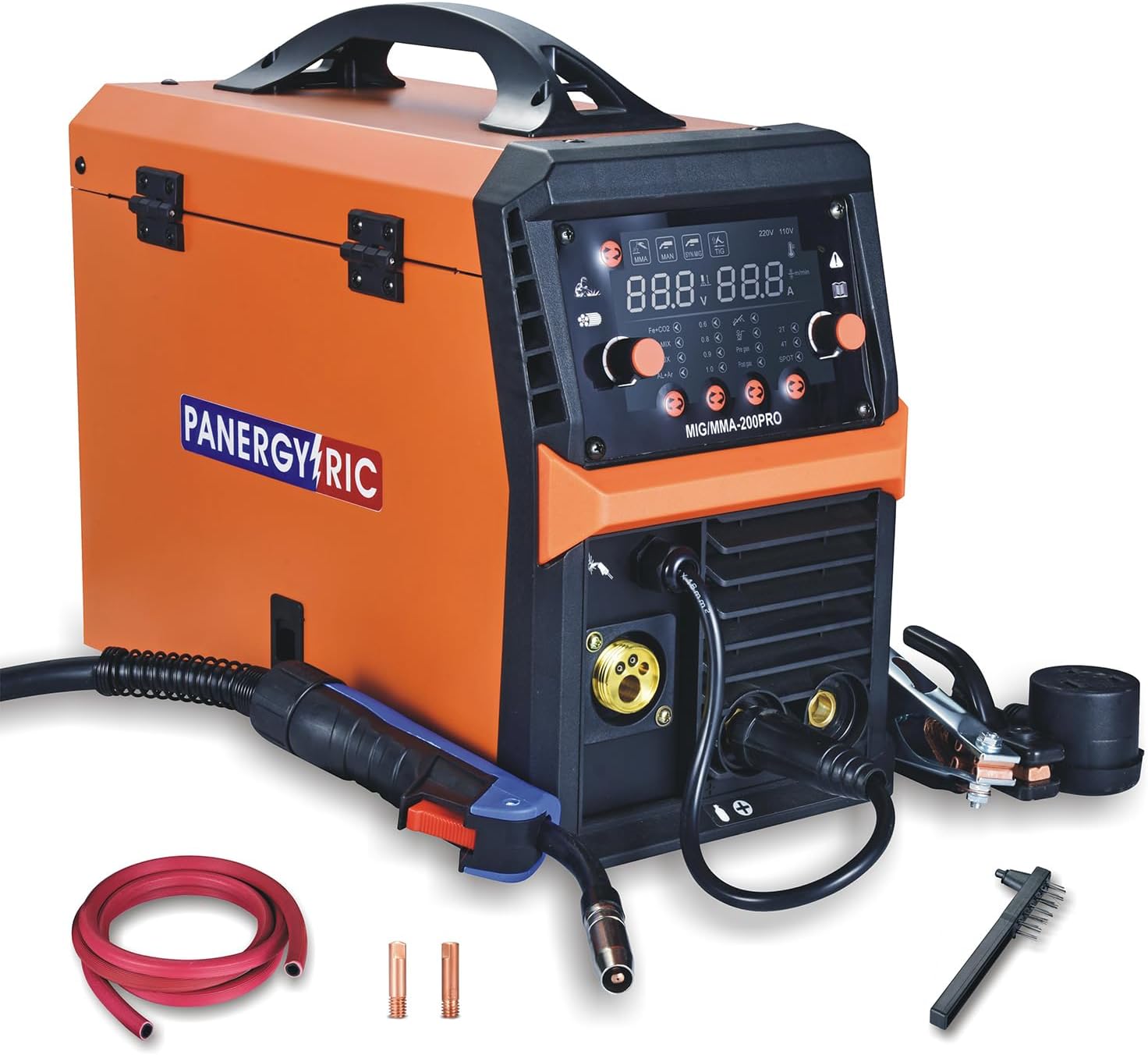 Mig Welder 200A Synergic Wire Feed Welder Portable Welding Machine