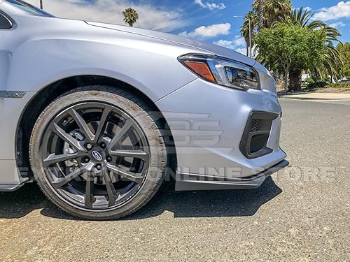 Miniatura 6 de Repuesto para Subaru Impreza WRX y STi 2015-2021  Imprimación de polipropileno estilo V-Limited Negro Parachoques delantero inferior Divisor de