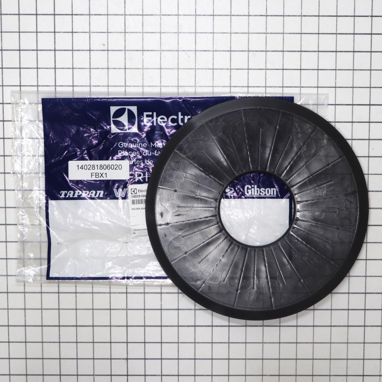 140281806020 Dishwasher Filter Assembly (Black)