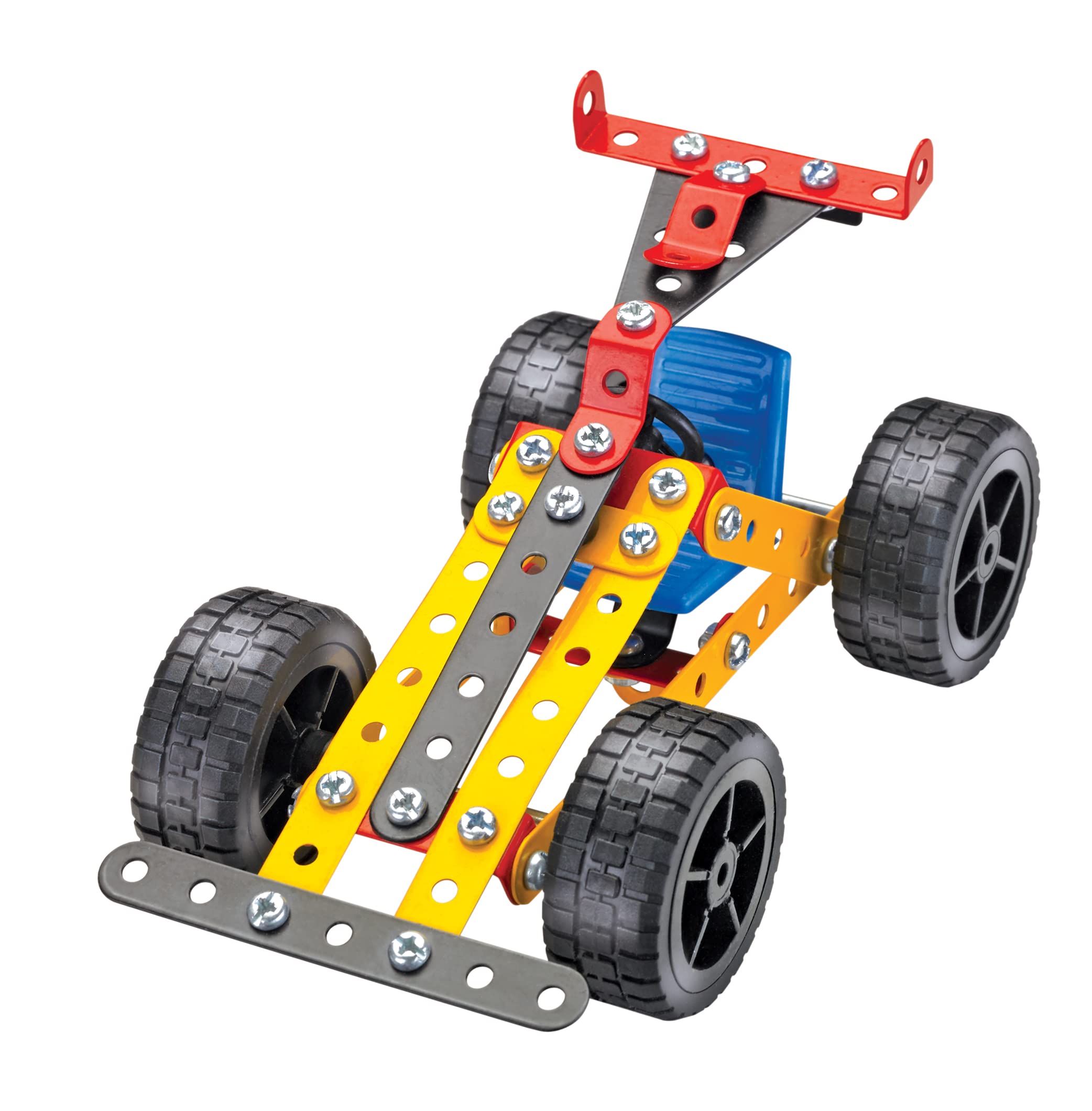 Toyztrend MEC - O - Tec Pull Back Cars Metal Construction Toy, Building Blocks, Educational Toys for 6+ yrs Boys and Girls, Multicolor