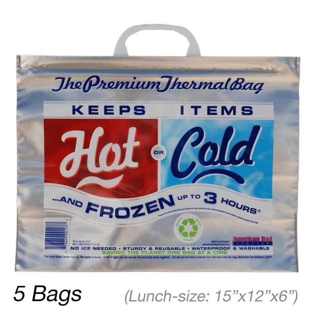 Insulated Bag | Thermal Bag | Hot Cold Bag (5 Lunch Bags)