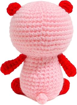 いちごくまお（フードタイプ）あみぐるみ いちごくまお（フードタイプ）あみぐるみ