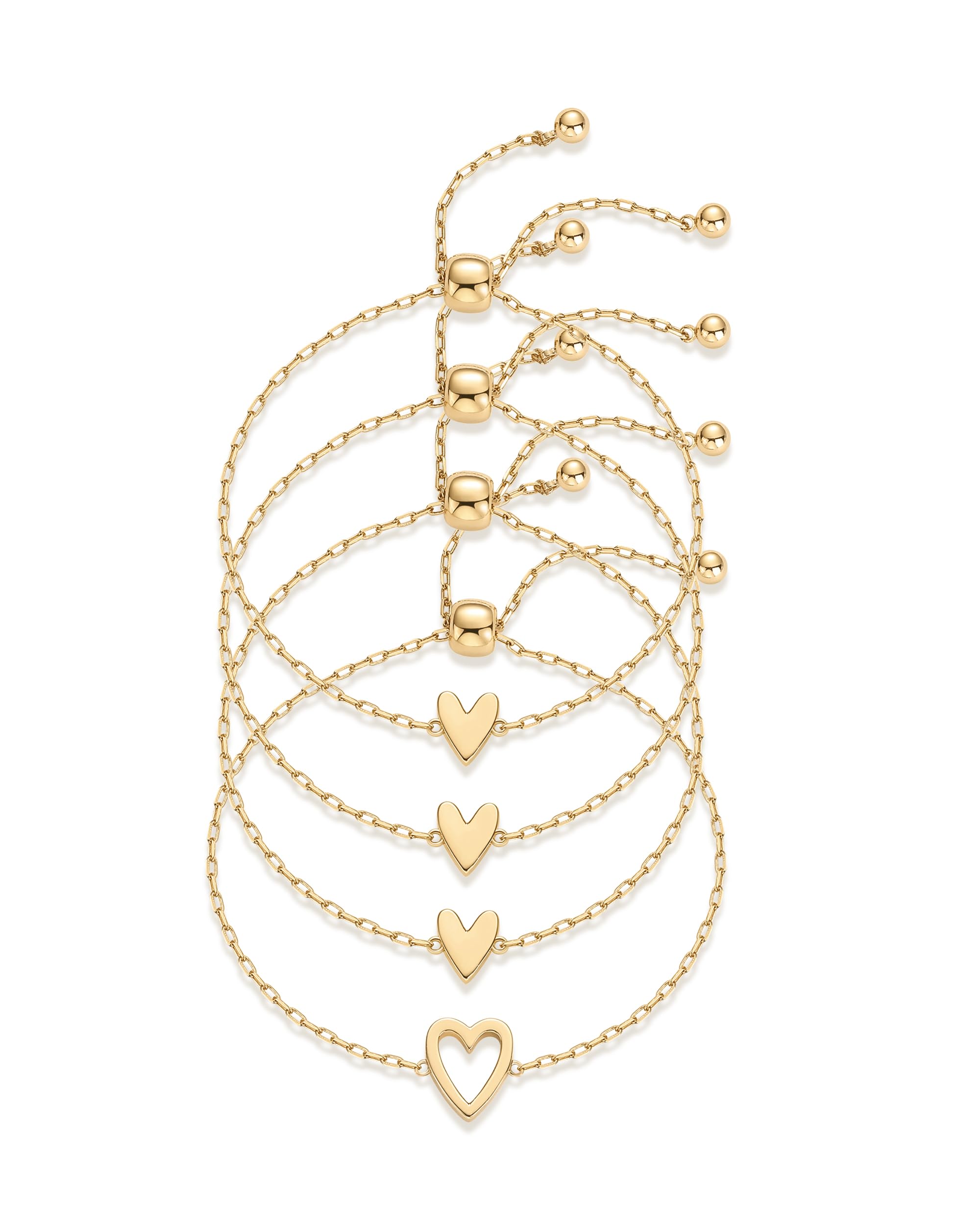 PAVOI 14K Gold Plated Bracelet Set