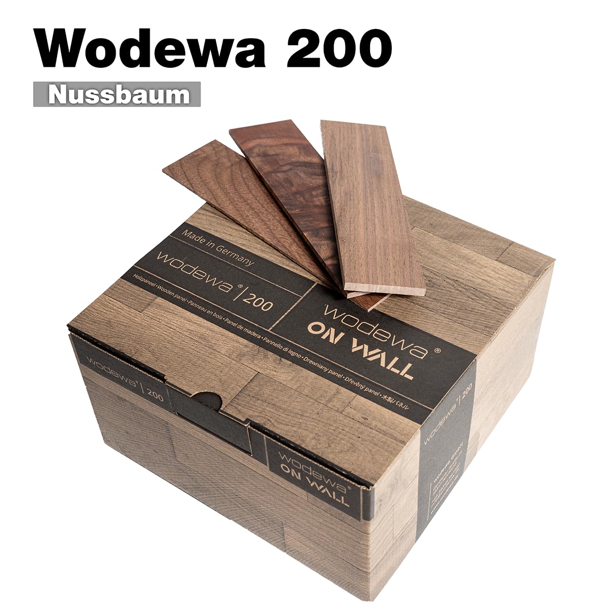 wodewa Rivestimento Murale Legno di Noce I 1m² Pannelli Murali Rivestimento Parete Legno Decorazioni Pareti 3D Pannello Decorativo Cucina Cameretta I Oliato