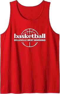 Belleville West Maroons Basketball Tank Top