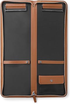 Leatherology Cognac Tie Case - Full Grain Leather - For 2-4 Ties - Cognac