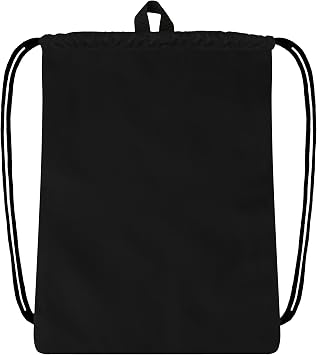 Capelli Sport Drawstring Backpack, Pitch I Deluxe Soccer Cinch Gym Bag, Sack Pack for Men and Women, Black/White