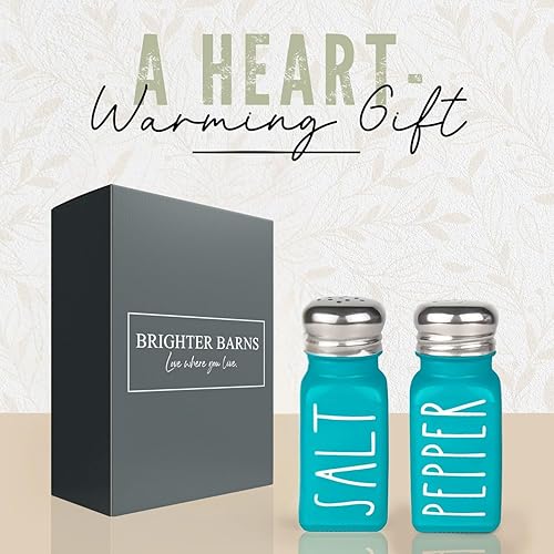 Miniatura 65 de Brighter Barns - Juego de saleros y pimenteros morados, decoración moderna y accesorios de cocina de granja, bonito juego de sal y pimienta, Púrpura