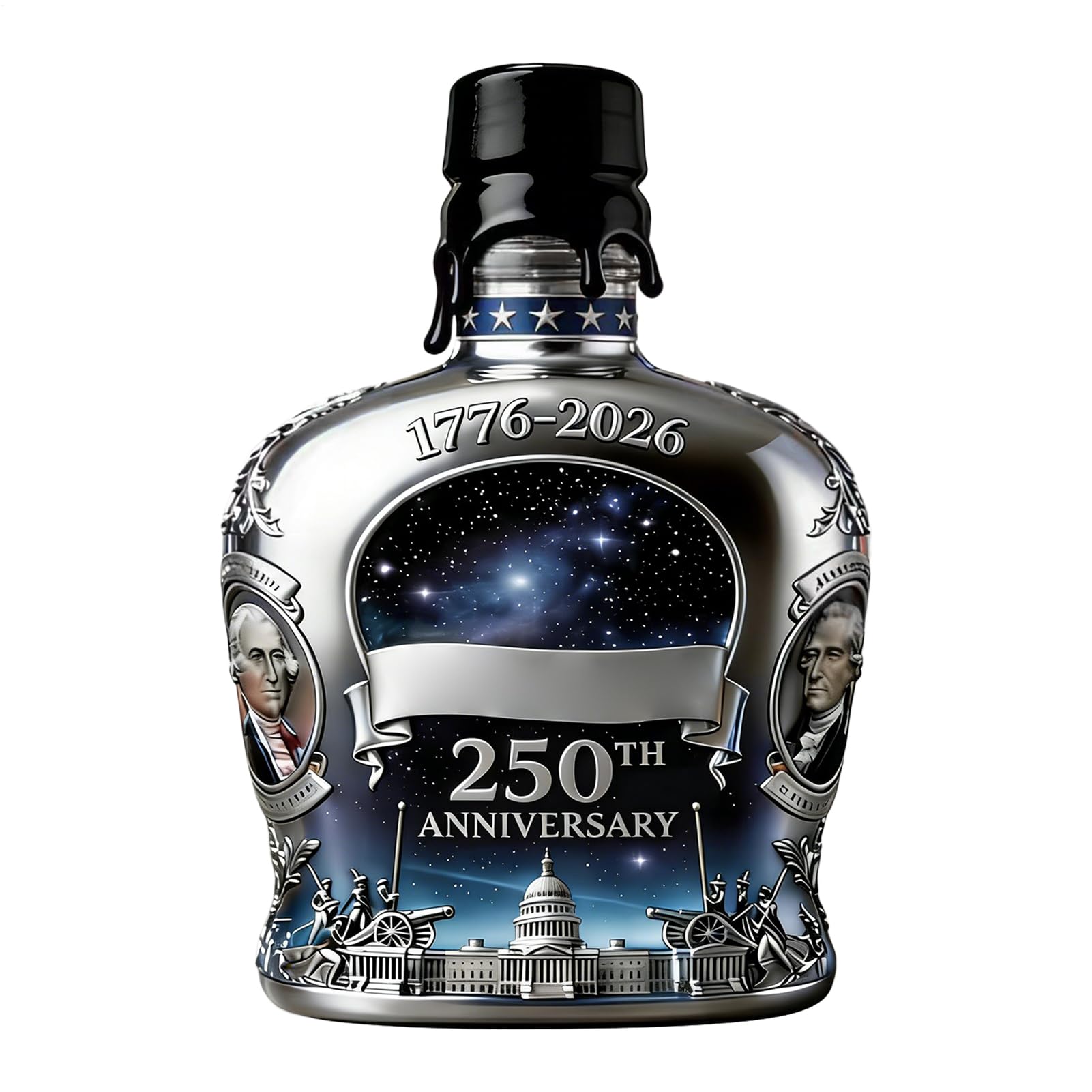 Bouteille à whisky en verre carafe à vin 350ml décanter Bourbon pour fête bar restaurant