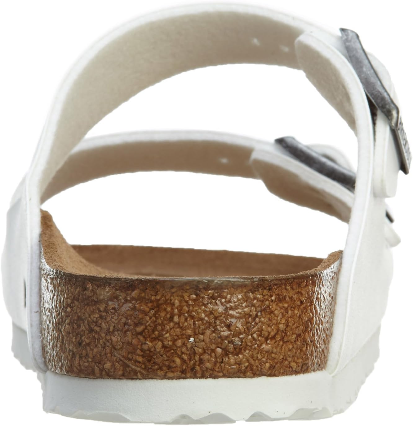 Birkenstock BIRK-552681 Arizona Patent Leather Sandal, White, 39 (US 6-6.5/US 8-8.5)