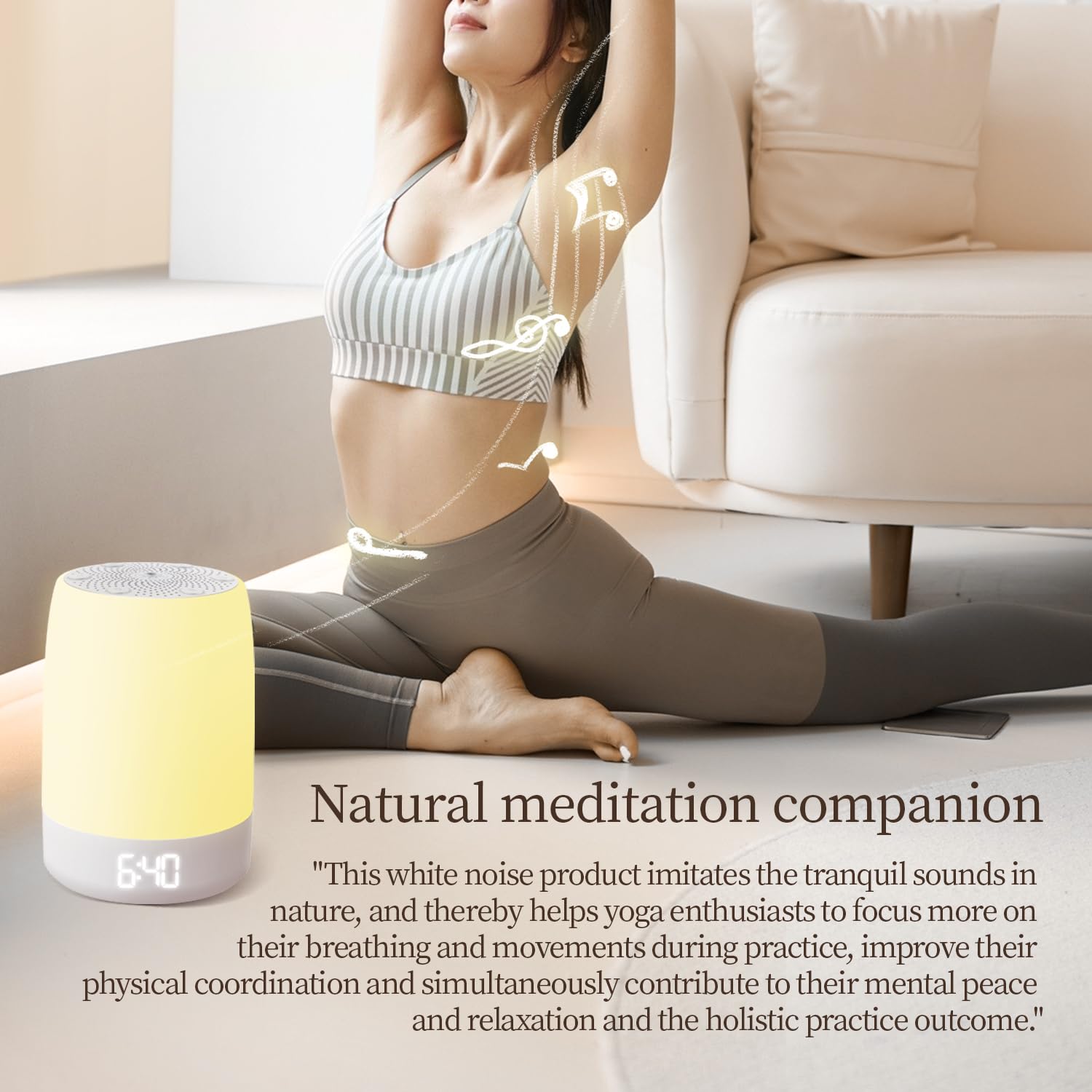White Noise Machine Baby Wireless Sound Machine with Night Light for Kids Sleep Training Toddler Bedroom