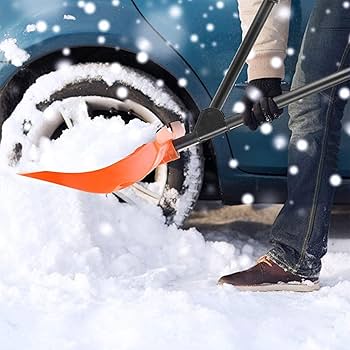Amazon.co.jp: Viugreum スノーショベル 除雪スコップ 車載 スノー