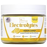 Zero Sugar - Lemon Candy Electrolytes Powder - Refreshing Hydration - Caffeine Free Energy with All Natural Ingredients - Vegan, Keto & Paleo - Sugar Free Electrolytes Powder Drink Mix - 37 Servings