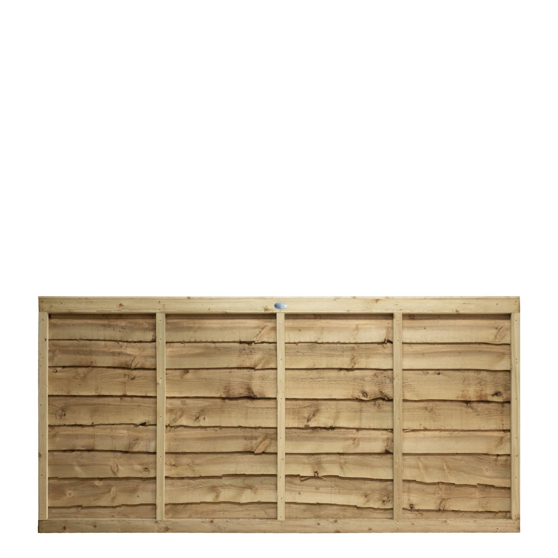 Premier Garden Supplies Pressure Treated (Tanalised) Premier Lap Wooden Fence Panel, 6Ft X 3Ft Overlapping Waney Larch Fencing Topper Extension | Pressure Treated Timber, Ideal For Garden Privacy (Wide: 182Cm X High: 90Cm)