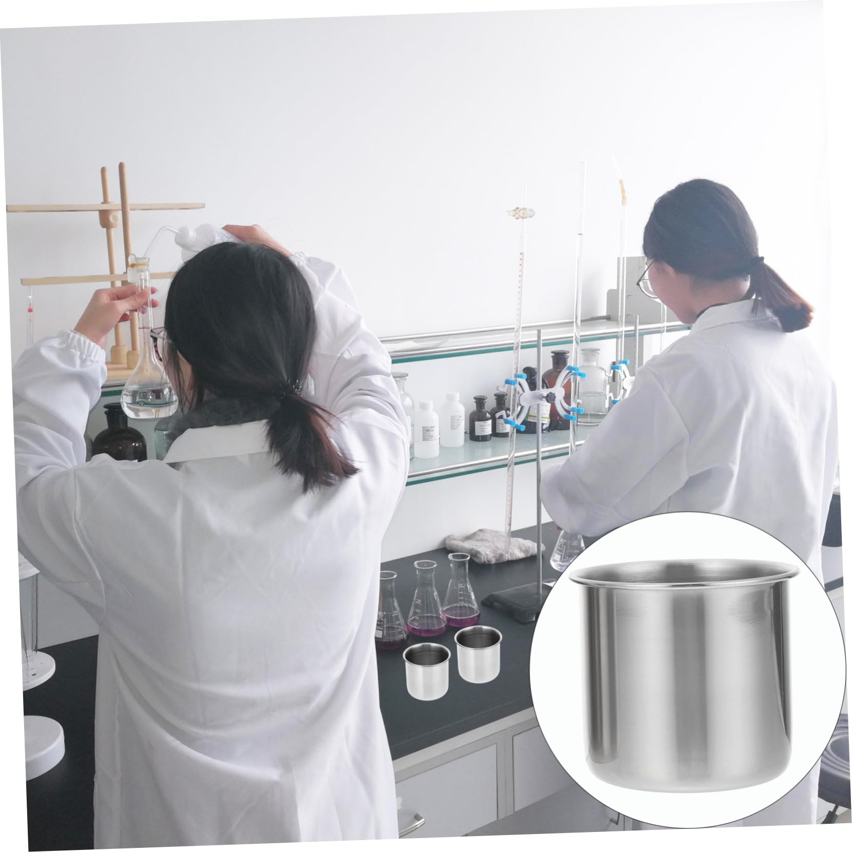 6 Piezas Vasos Medidores Inoxidable sin Resistentes y Caída para Líquidos Domésticos