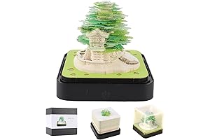 3D Memo Pad Time Piece Calendar 2024, 3D Green Tree Calendar, Light...