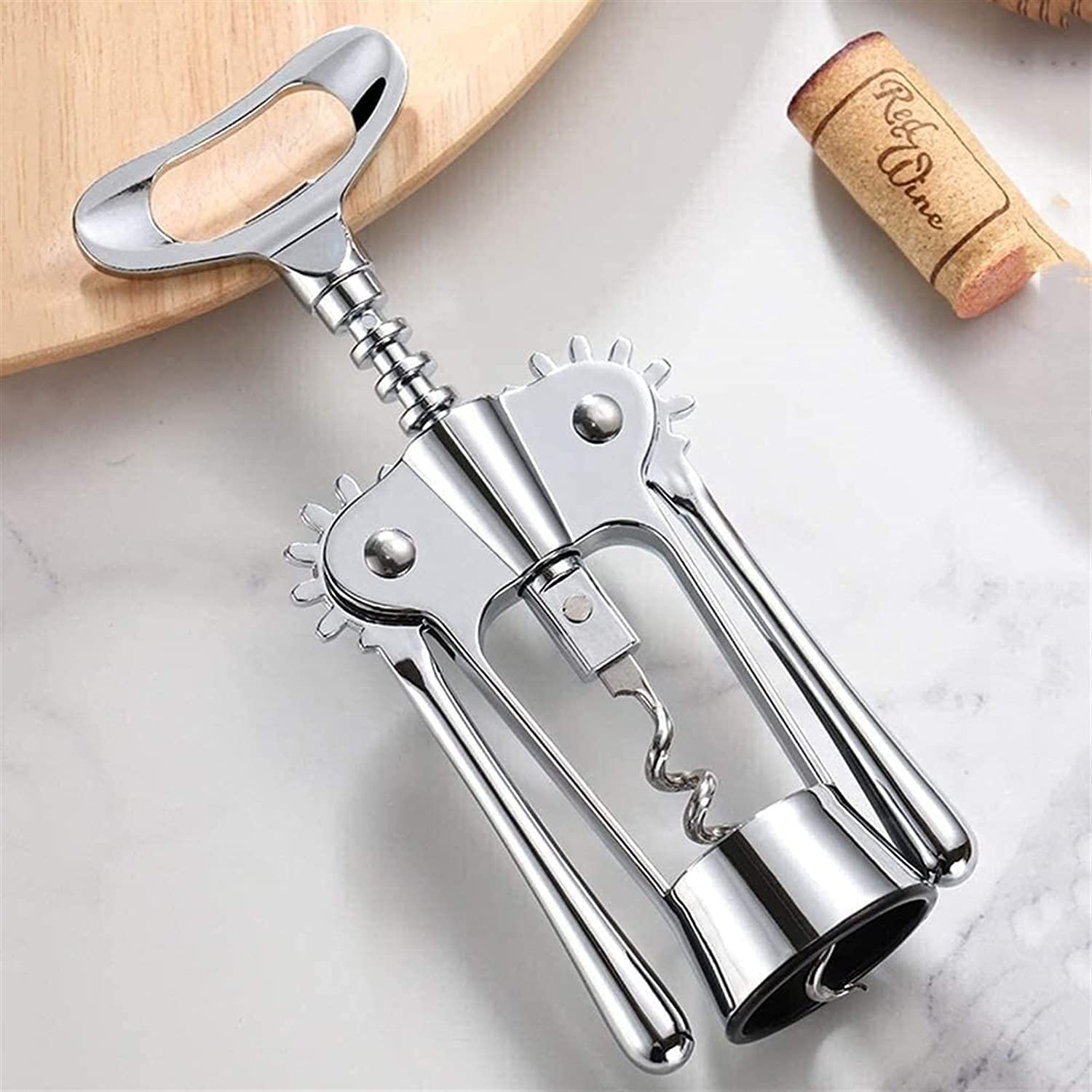 apribottiglie elettrico per vino， Pictetw Cavatappi ad Ala, Apribottiglie Multifunzionale for Vino e Birra, Cavatappi for Vino for Tutte le Bottiglie con Tappo in Sughero e Tappi for Birra Appassionat