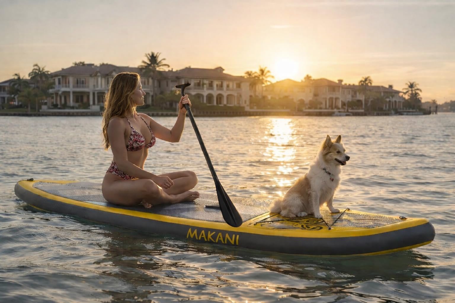 Makani Sup Gelb Stand Up Paddle Board Deska surfingowa 320 cm 120 kg