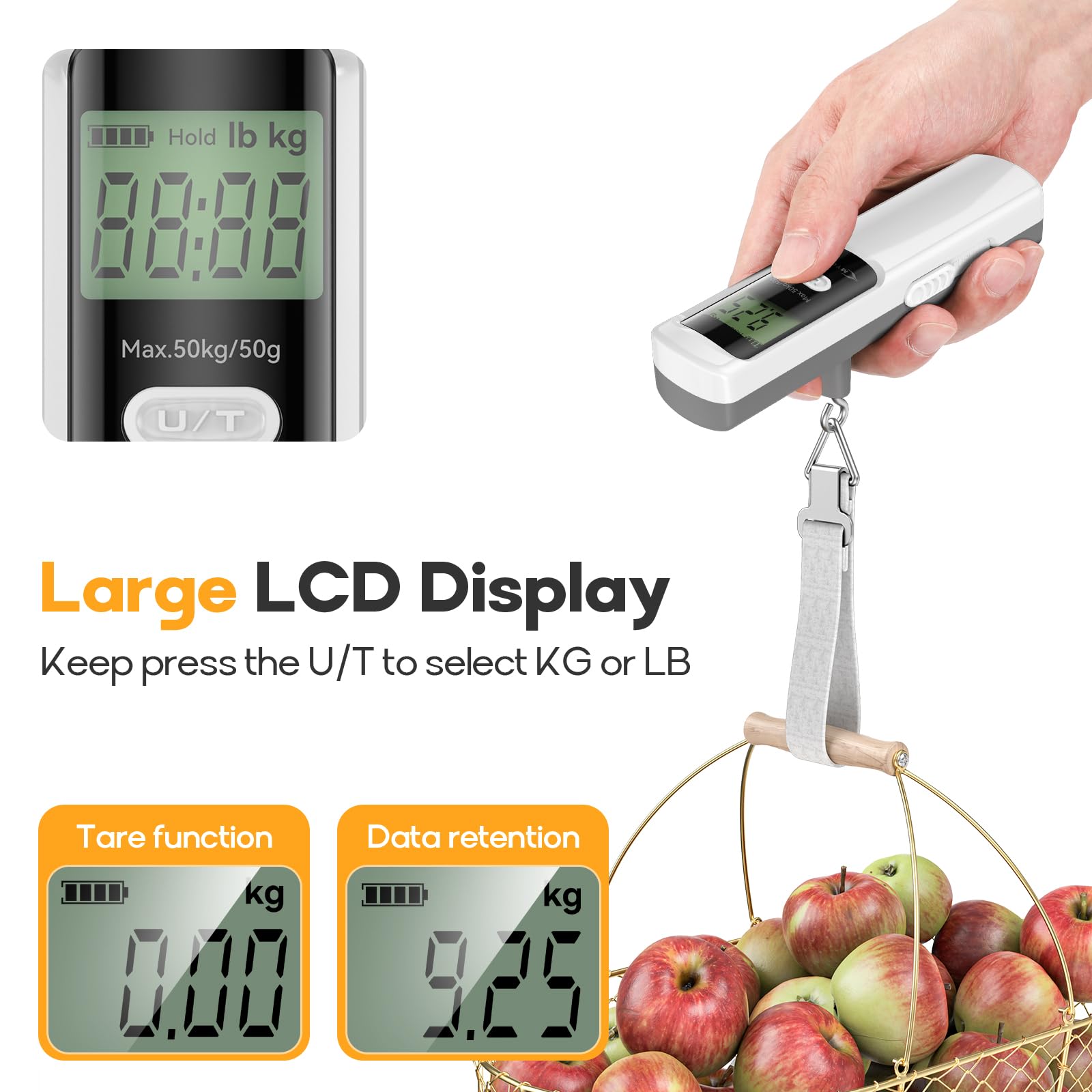 Bilancia Per Valigie MYCARBON - Dinamo Incorporata, Display LCD, Portatile - Foto 10