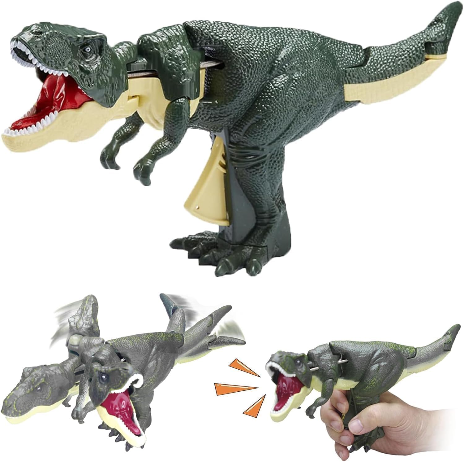 4AJ BAZAAR 11 Inches Trigger T-Rex Dinosaur Toy- Innovative Telescoping & Swinging Features Realistic Design - Engaging Sound Effects & Lighting (B0D2YF6Y7Q) Amazon Price History, Amazon Price Tracker