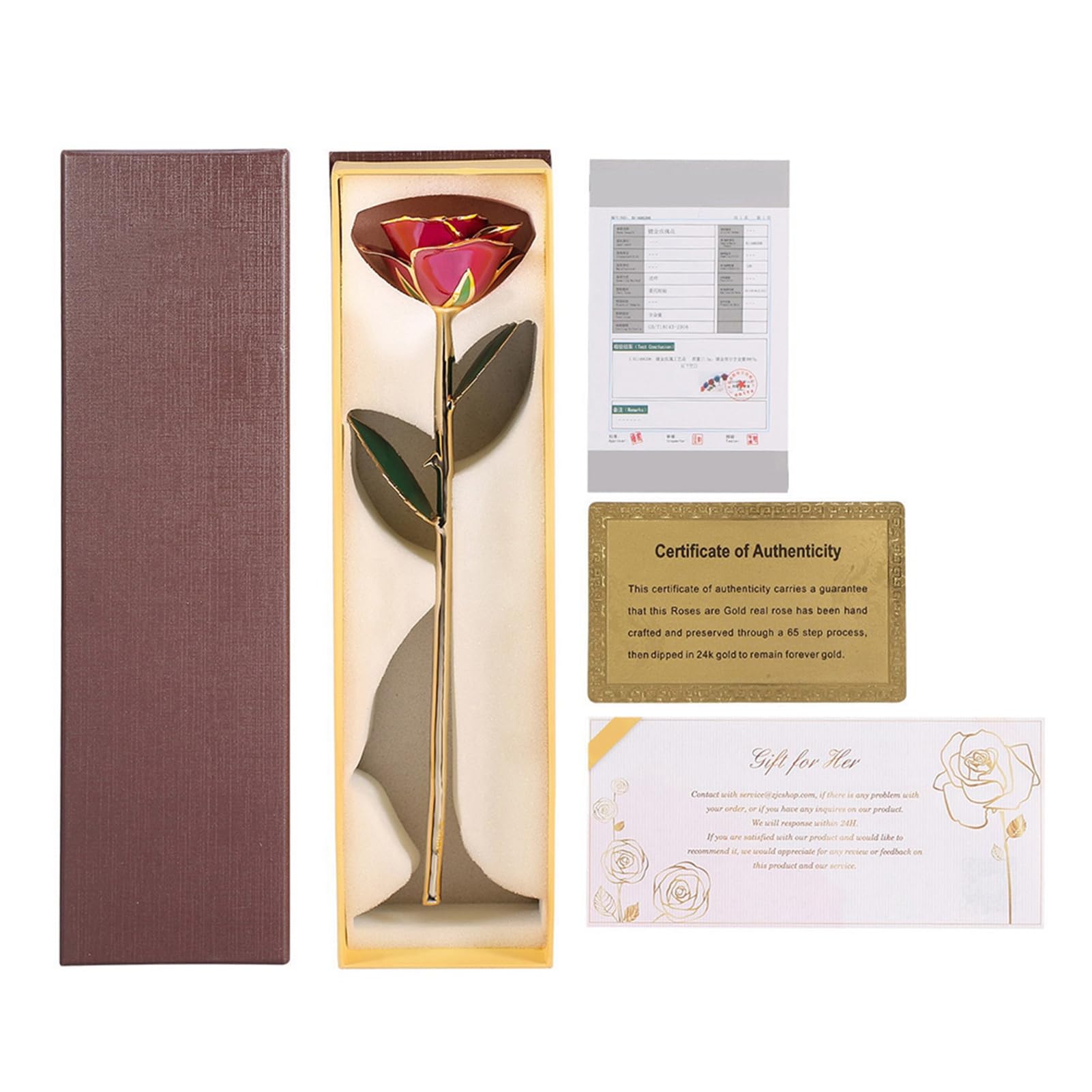 Fleurs Roses en Or Unique pour Femme : Incarnez Votre Amour Éternel pour Votre Anniversaire