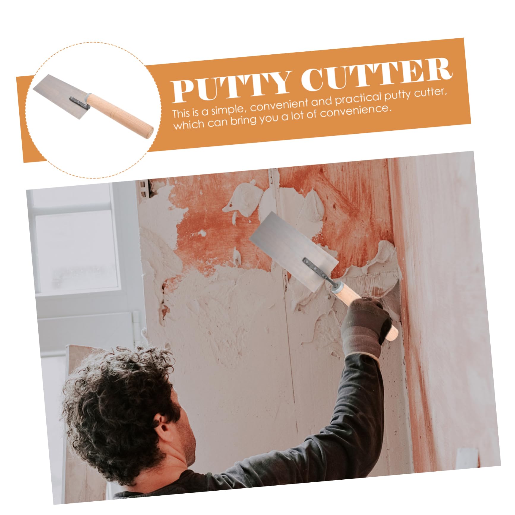 Cazzuola per Finitura in Acciaio Inox Manico in Legno, 5 Pezzi | Spatola Intonacatrice e Frattazzo per Intonaco, per Cemento e Gesso, Set Professionale Multiuso